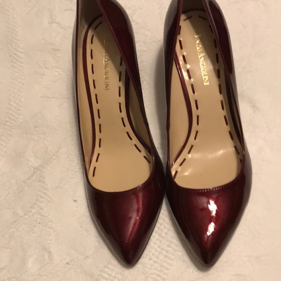 Enzo Angiolini Shoes - Enzo Angiolini dark red patent leather heels